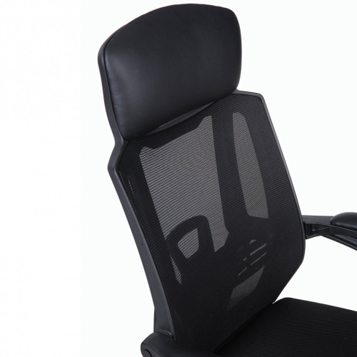 Кресло офисное Brabix Nexus ER-401 сетка/ткань/экокожа, черное 531835 фото 4